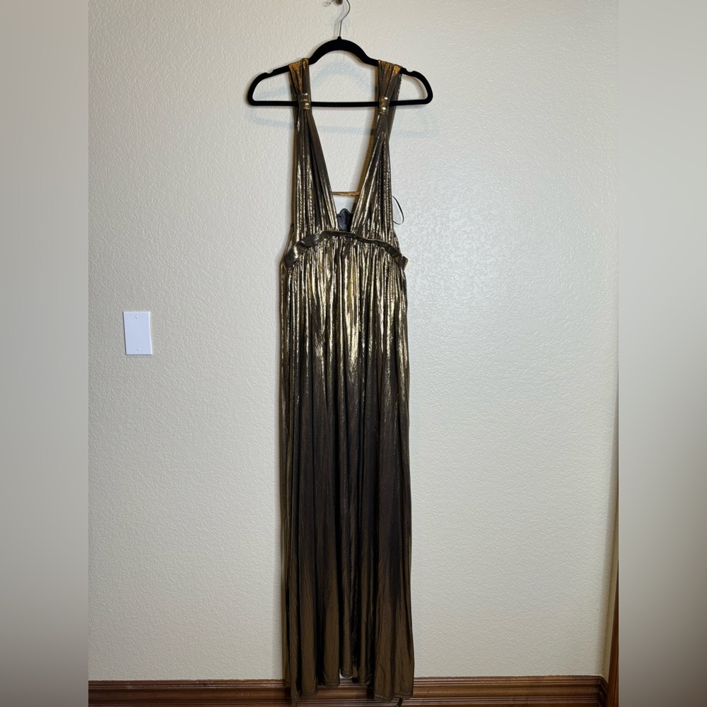Luxxel Gold Maxi Dress